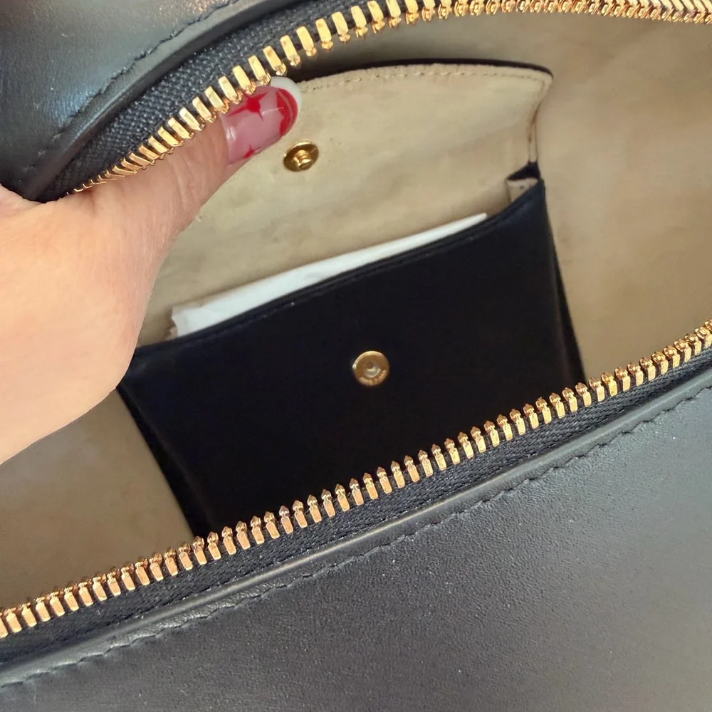 Loro Piana Extra Bag L27 in black smooth calfskin; worn 5x - Picture 11 of 11